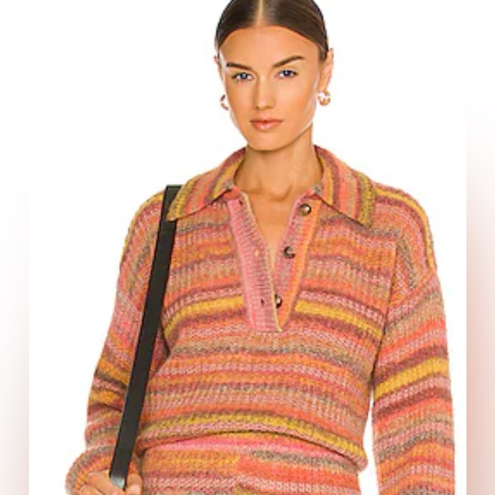 NWT Something Navy Polo Sweater